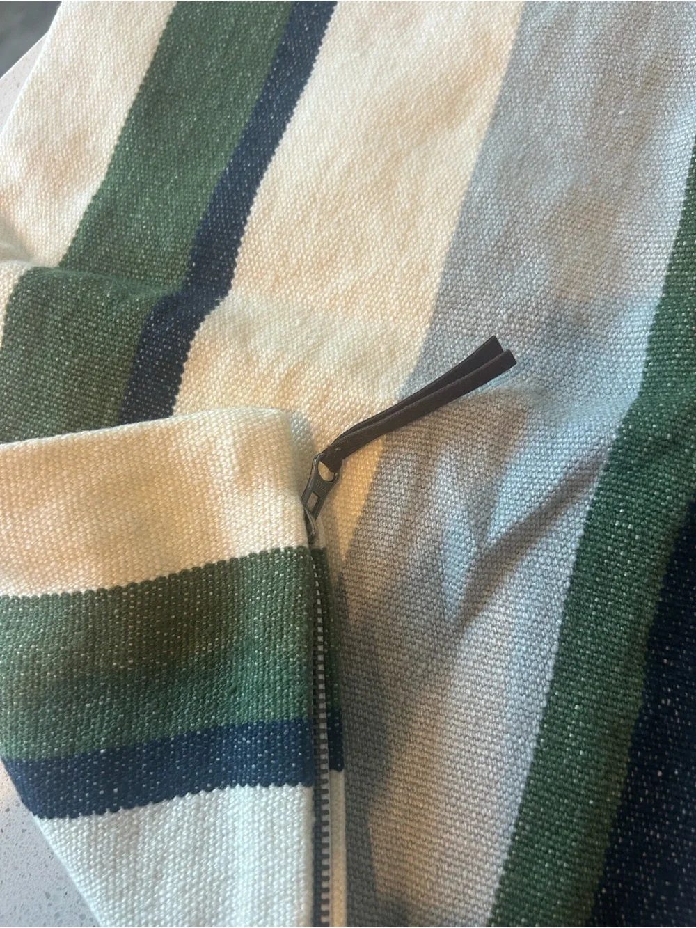 Pottery Barn Everyday Linen Striped Pillow Cover 1 20” x 20”